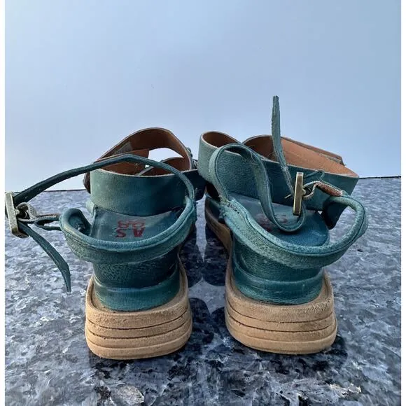 A.S.98 STRAP Green Sandals Women’s Size Size 41