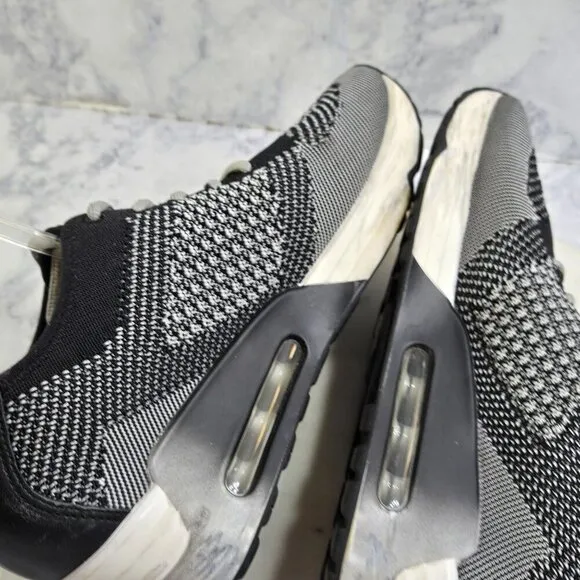 Ash Lucky Lace up Sneakers Womens 40 US 10 Black White Mesh Athletic Athleisure
