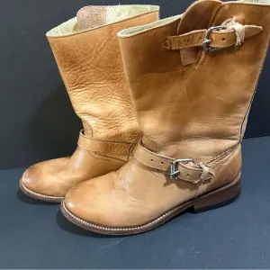 ASH Tennessee sz /38 Brown Leather Engineer Moto Biker Boots