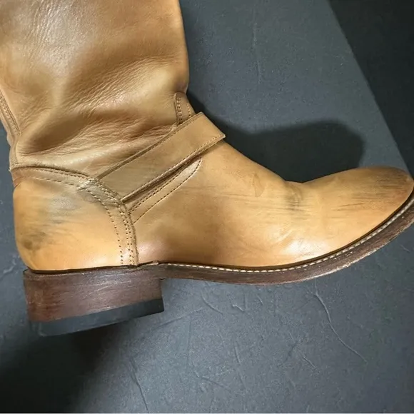 ASH Tennessee sz /38 Brown Leather Engineer Moto Biker Boots