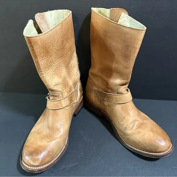 ASH Tennessee sz /38 Brown Leather Engineer Moto Biker Boots