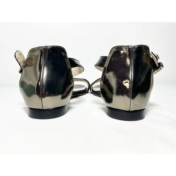 Attilio Giusti Leombruni Calf Hair Animal Print Ankle Strap Sandals -Sz 39.5 (9)
