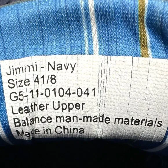 Auri Jimmi Blue Leather Lace-Up Sneakers - Men’s Size 8 (41)