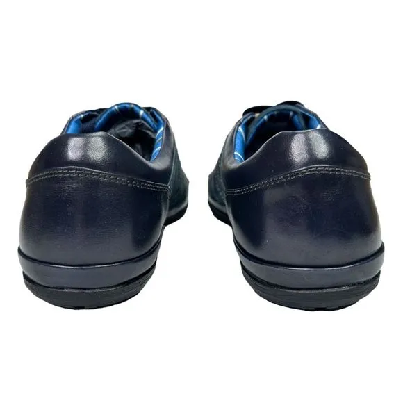 Auri Jimmi Blue Leather Lace-Up Sneakers - Men’s Size 8 (41)