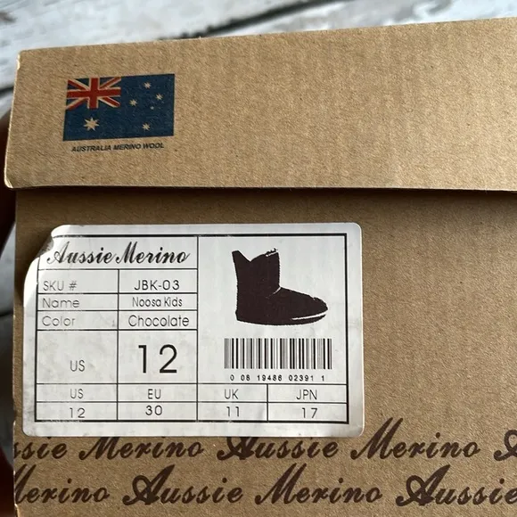 Aussie Merino Noosa Kids Boots - Sz 12