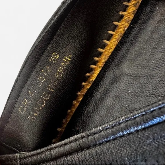 Auth YSL Black Espadrilles