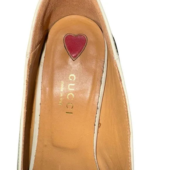 Authentic Gucci Pearl Heel Loafers – Size 37 (US 7)
