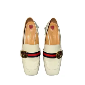 Authentic Gucci Pearl Heel Loafers – Size 37 (US 7)