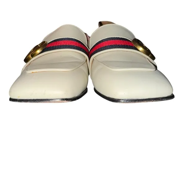 Authentic Gucci Pearl Heel Loafers – Size 37 (US 7)