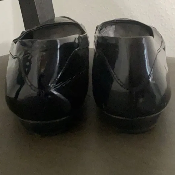 Authentic Salvatore Ferragamo signature black flats loafers 11 2A