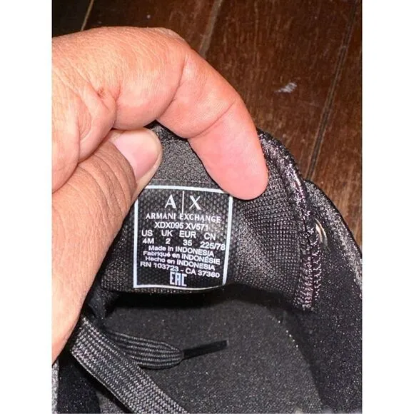 A|X ARMANI EXCHANGE Women's Lace Up High Top Sneaker