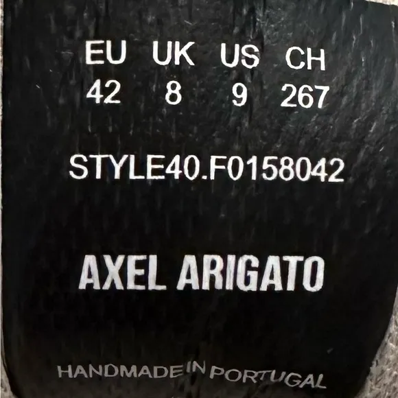AXEL ARIGATO White and Beige Athletic Sneakers