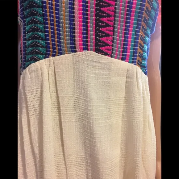 Aztec Weave Maxi Dress With Cut Outs.
