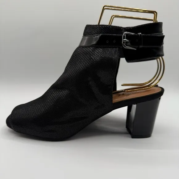 Azura by Spring Step Voljeti Black Heeled Sandals Size 41 / 9.5 - 10