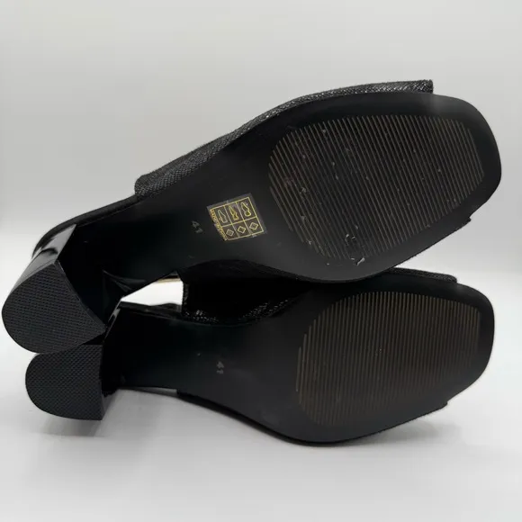 Azura by Spring Step Voljeti Black Heeled Sandals Size 41 / 9.5 - 10