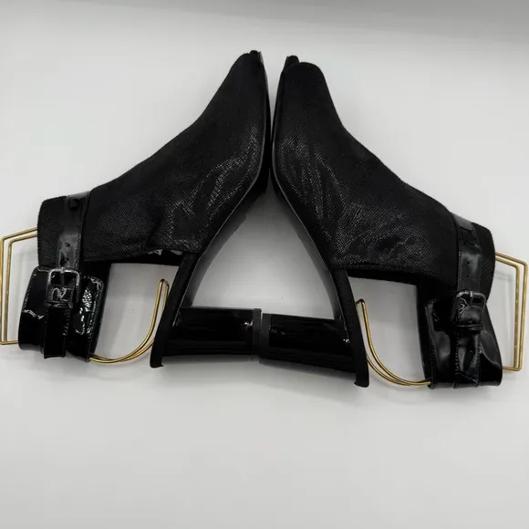Azura by Spring Step Voljeti Black Heeled Sandals Size 41 / 9.5 - 10