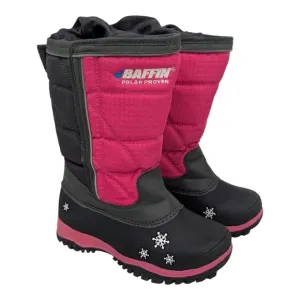 Baffin Polar Proven Cheree Youth Snow Boots Pink Black Waterproof Insulated 1Y