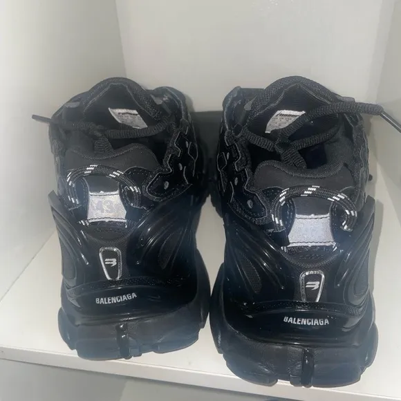 Balenciaga Black Athletic Shoes with Chunky Sole