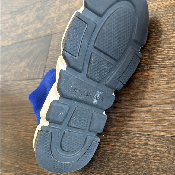 Balenciaga Blue and White Sock Sneakers