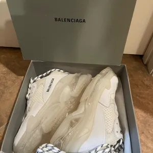 Balenciaga Cream and White Sneakers
