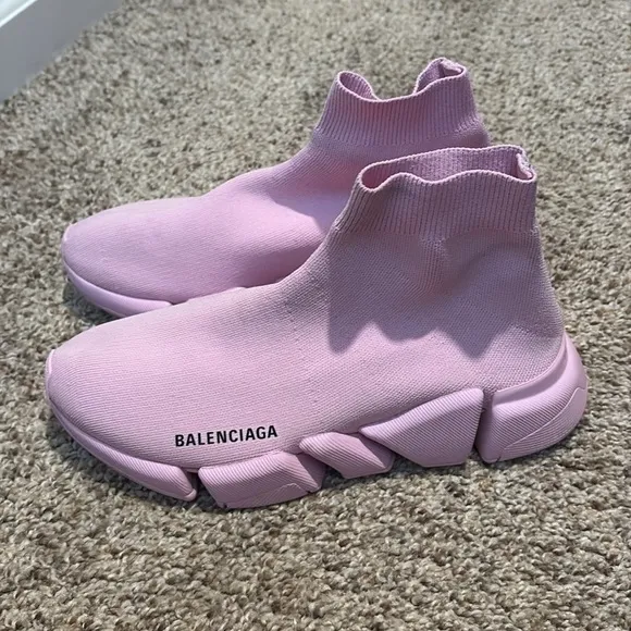 Balenciaga Pink Sock Sneakers