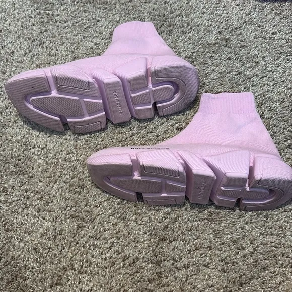 Balenciaga Pink Sock Sneakers