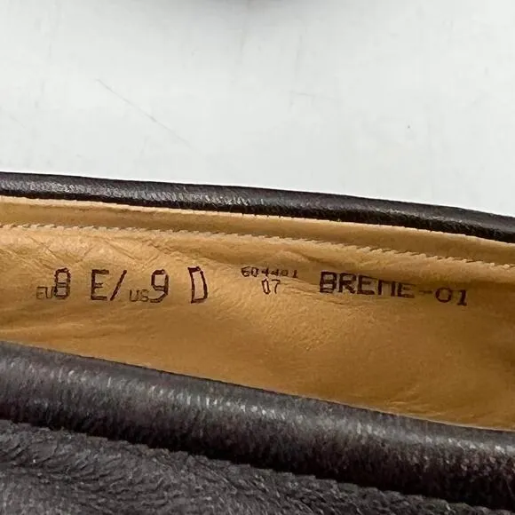 Bally Loafers Leather Breme Brown Square Toe
