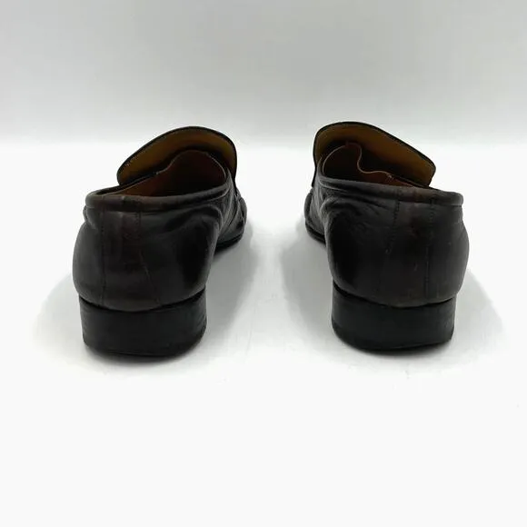 Bally Loafers Leather Breme Brown Square Toe