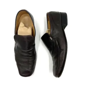 Bally Loafers Leather Breme Brown Square Toe