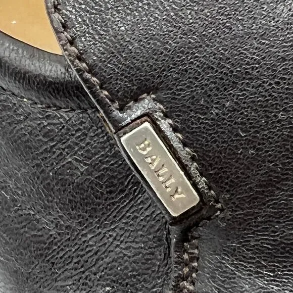 Bally Loafers Leather Breme Brown Square Toe