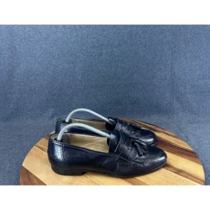 Bally Mens Size 9.5D Loafers Dress Shoes Leather Slip On Tassel Made in Italy