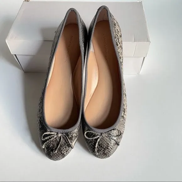 Banana Republic Ashley Ballet Flat Snakeskin New