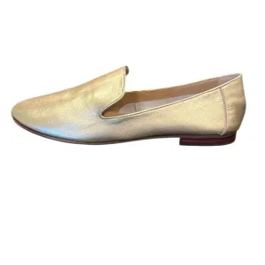 Banana Republic Gold Demi Smoking Flats Size 8