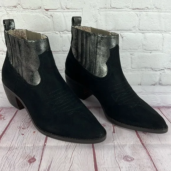 Band of Gypsies Borderline Pull-on Western-Style Ankle Boots Size 7