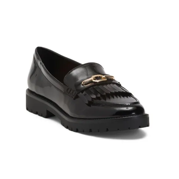 BANDOLINO Black Florida Kiltie Loafers