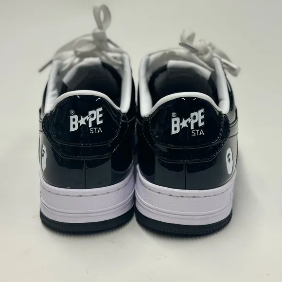 Bape Black and White Star Sneakers