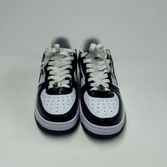 Bape Black and White Star Sneakers