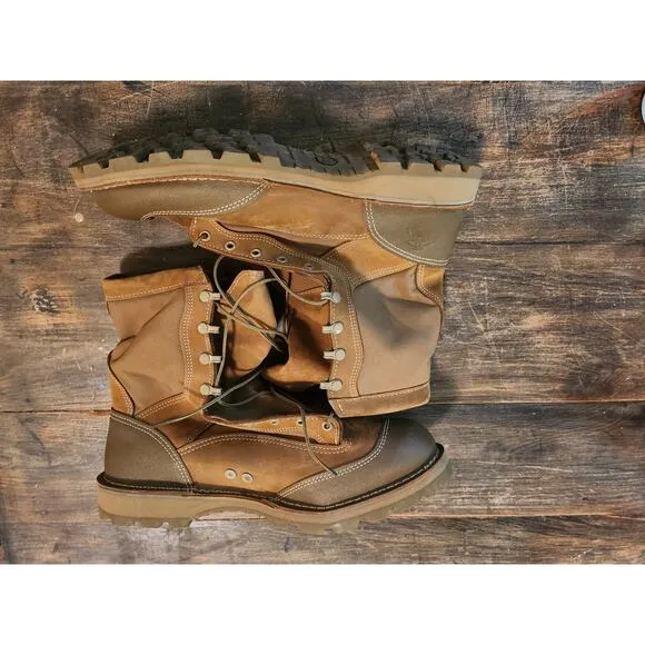 Bates USMC RAT Boots - Tan Leather &amp; Nylon, Size 14 R - Brand New, Unworn 1/2011