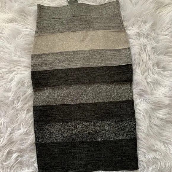 BCBGMaxazria striped pencil skirt