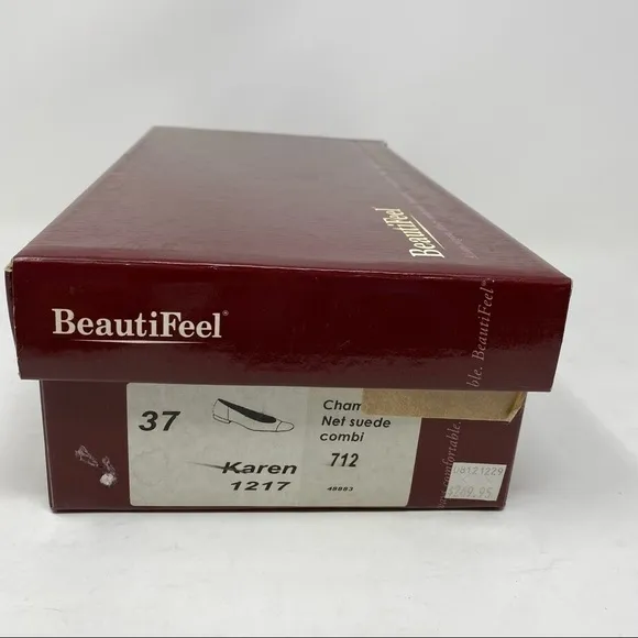 Beautifeel Karen Flats Chamoise net suede