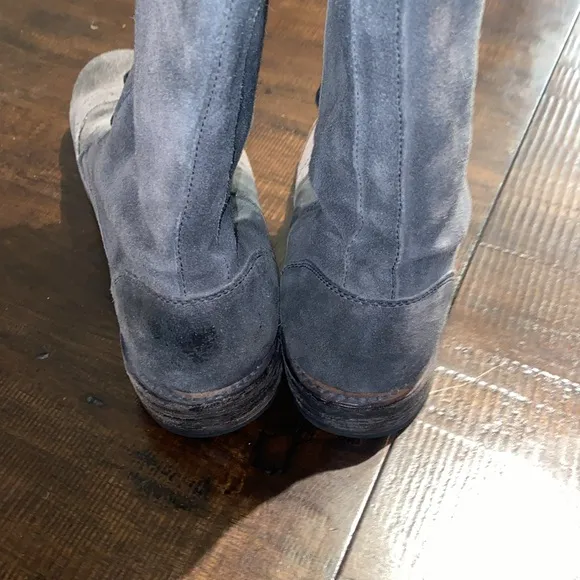 BED STU Goodyear Welt Gray Distressed Leather Lace Up Boots Women’s size 10