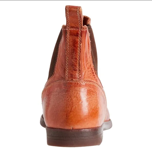 Bed Stu Vasari Chelsea Boots - Cognac Brown Leather Size 8.5 M