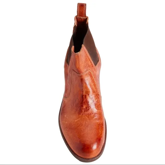 Bed Stu Vasari Chelsea Boots - Cognac Brown Leather Size 8.5 M