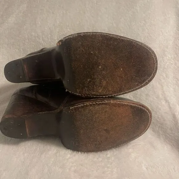 Bed Stu Womens Gentry Leather Ankle Boots 8.5 Cobbler Series