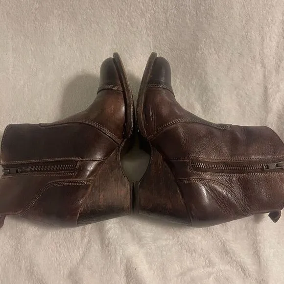 Bed Stu Womens Gentry Leather Ankle Boots 8.5 Cobbler Series