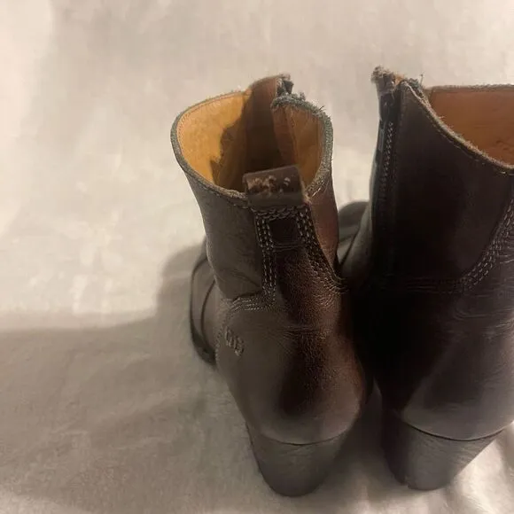 Bed Stu Womens Gentry Leather Ankle Boots 8.5 Cobbler Series