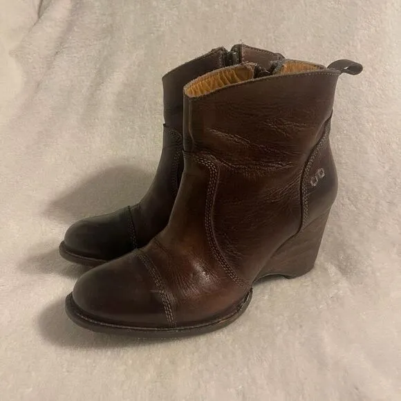 Bed Stu Womens Gentry Leather Ankle Boots 8.5 Cobbler Series
