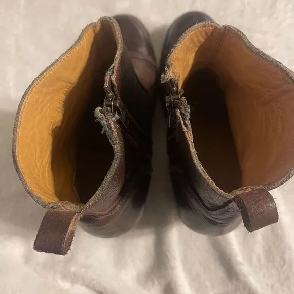 Bed Stu Womens Gentry Leather Ankle Boots 8.5 Cobbler Series