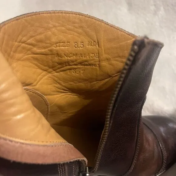 Bed Stu Womens Gentry Leather Ankle Boots 8.5 Cobbler Series