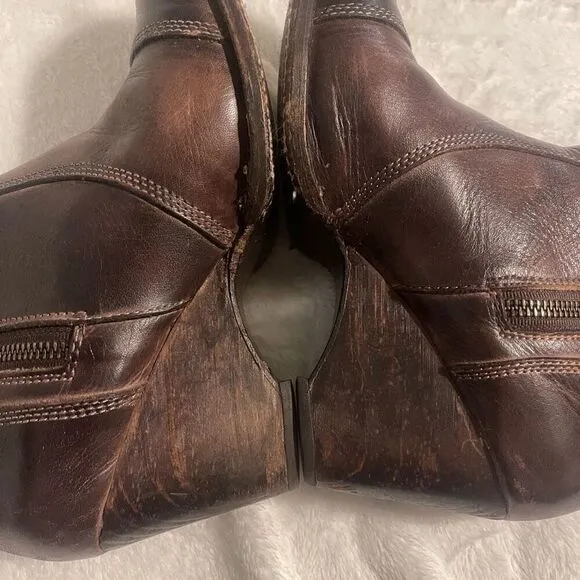 Bed Stu Womens Gentry Leather Ankle Boots 8.5 Cobbler Series